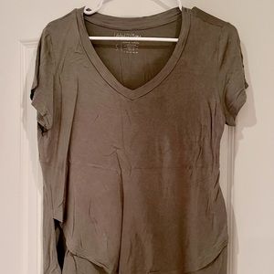 Latched Mama Olive Green Boyfriend Top